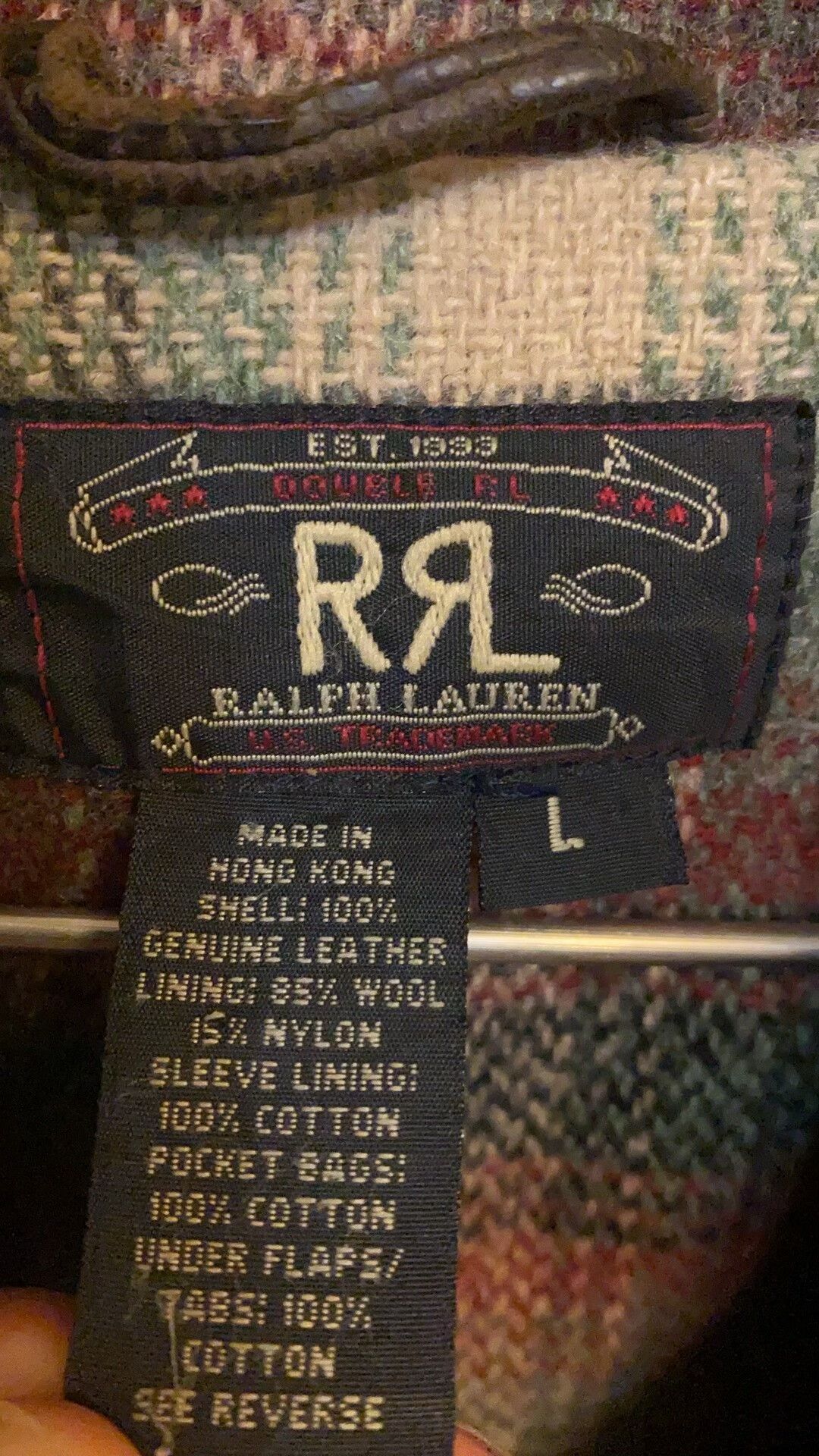 RRL Ralph Lauren vintage rrl leather parka with plaid lining Size US M / EU 48-50 / 2 - 9 Thumbnail
