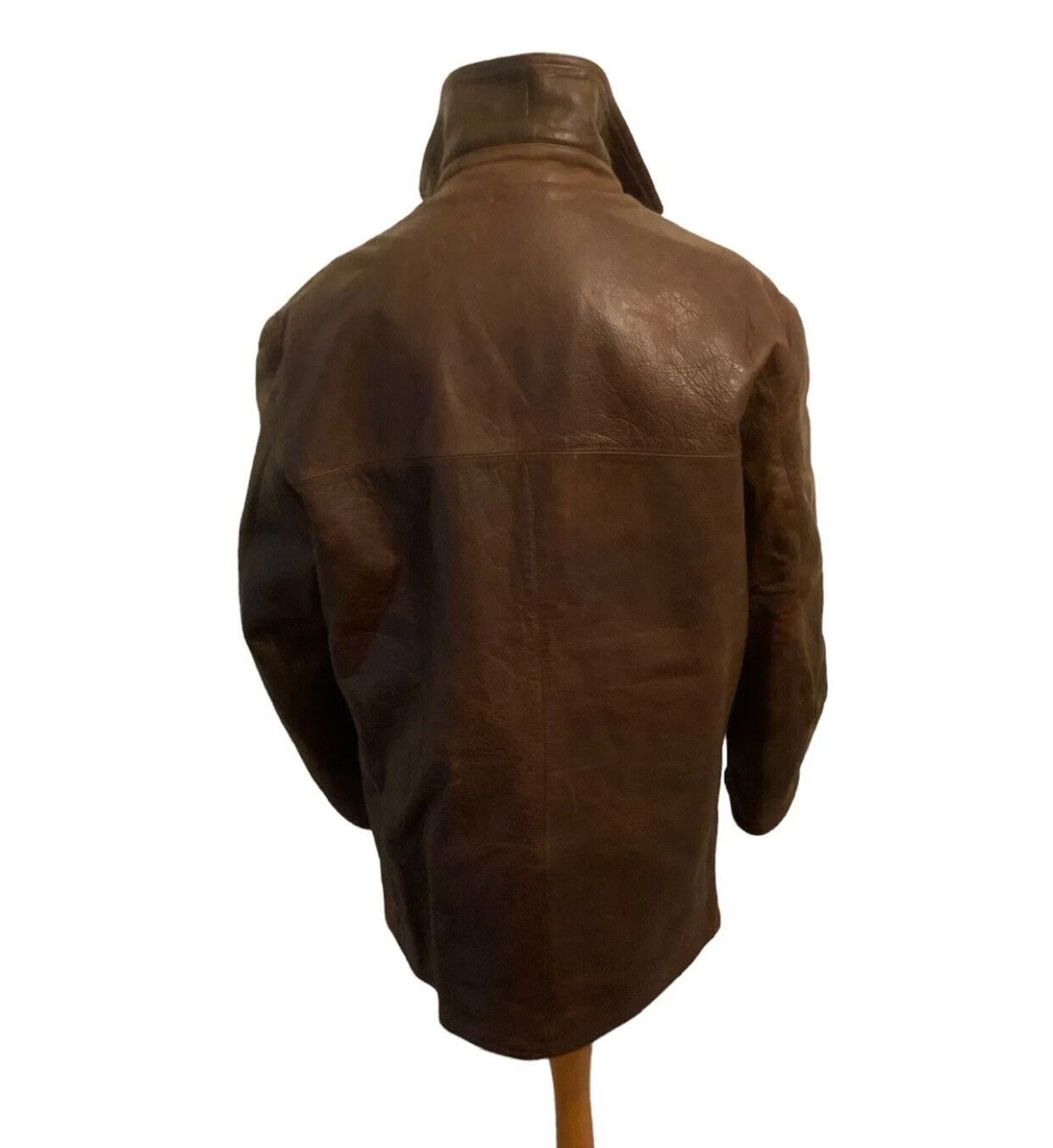 RRL Ralph Lauren vintage rrl leather parka with plaid lining Size US M / EU 48-50 / 2 - 8 Thumbnail
