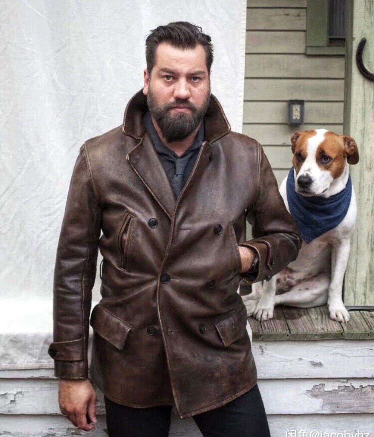 RRL Ralph Lauren vintage rrl leather parka with plaid lining Size US M / EU 48-50 / 2 - 2 Thumbnail