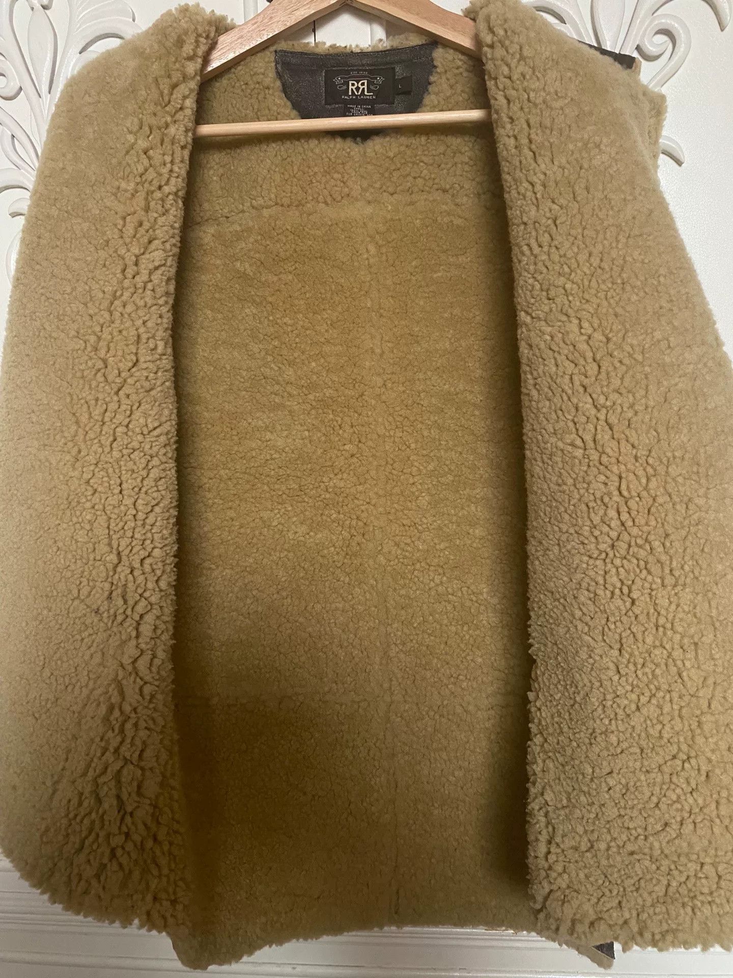 RRL Ralph Lauren vintage-inspired leather shearling vest Size US L / EU 52-54 / 3 - 6 Thumbnail