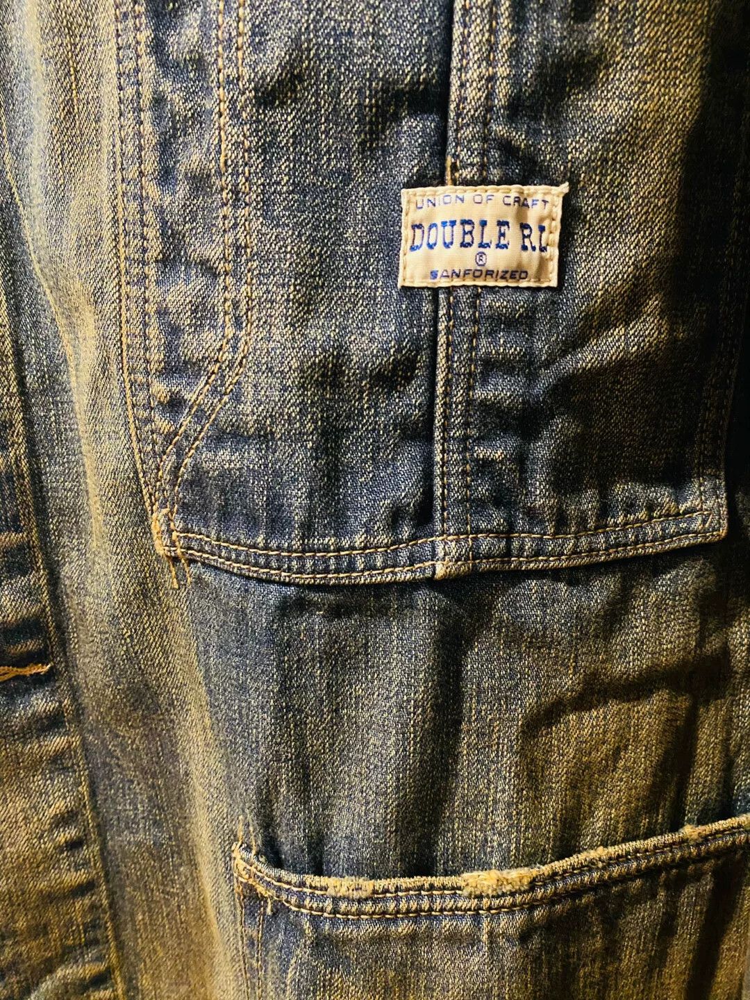 RRL Ralph Lauren denim chore jacket with corduroy collar Size US XL / EU 56 / 4 - 6 Thumbnail