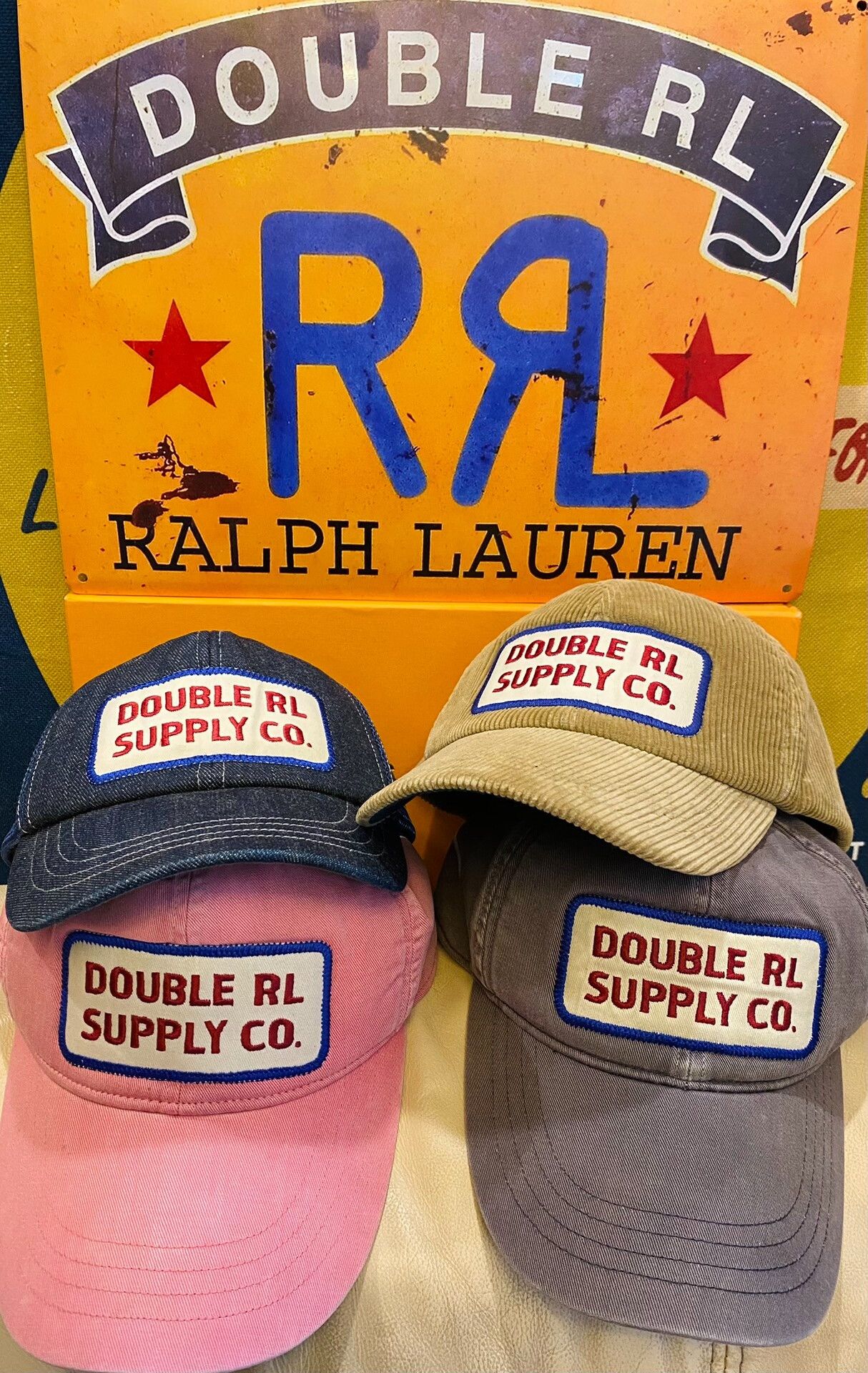 RRL Ralph Lauren vintage double rl denim trucker cap Size ONE SIZE - 4 Thumbnail