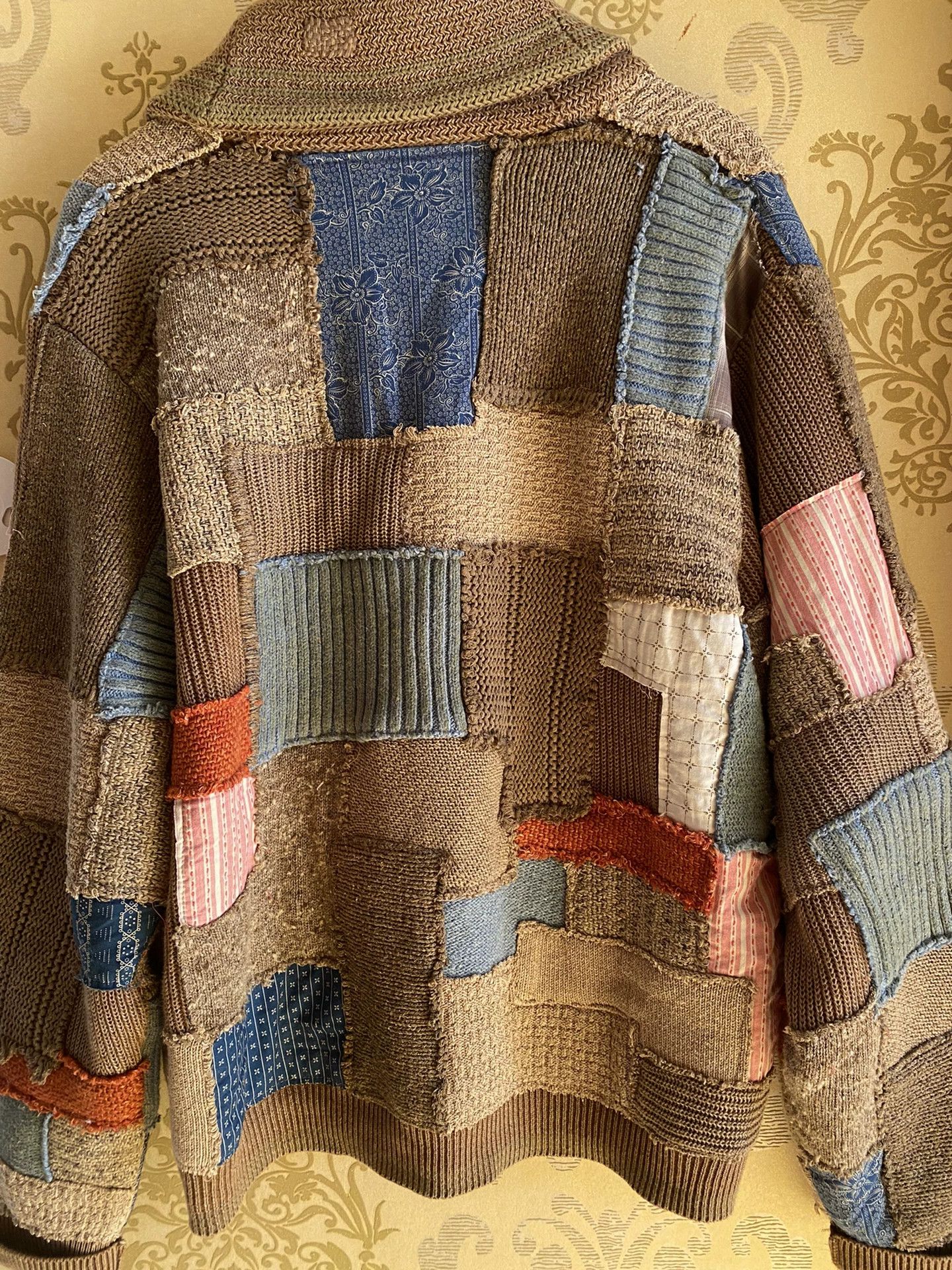 RRL Ralph Lauren rrl limited edition patchwork cardigan Size US XL / EU 56 / 4 - 5 Thumbnail