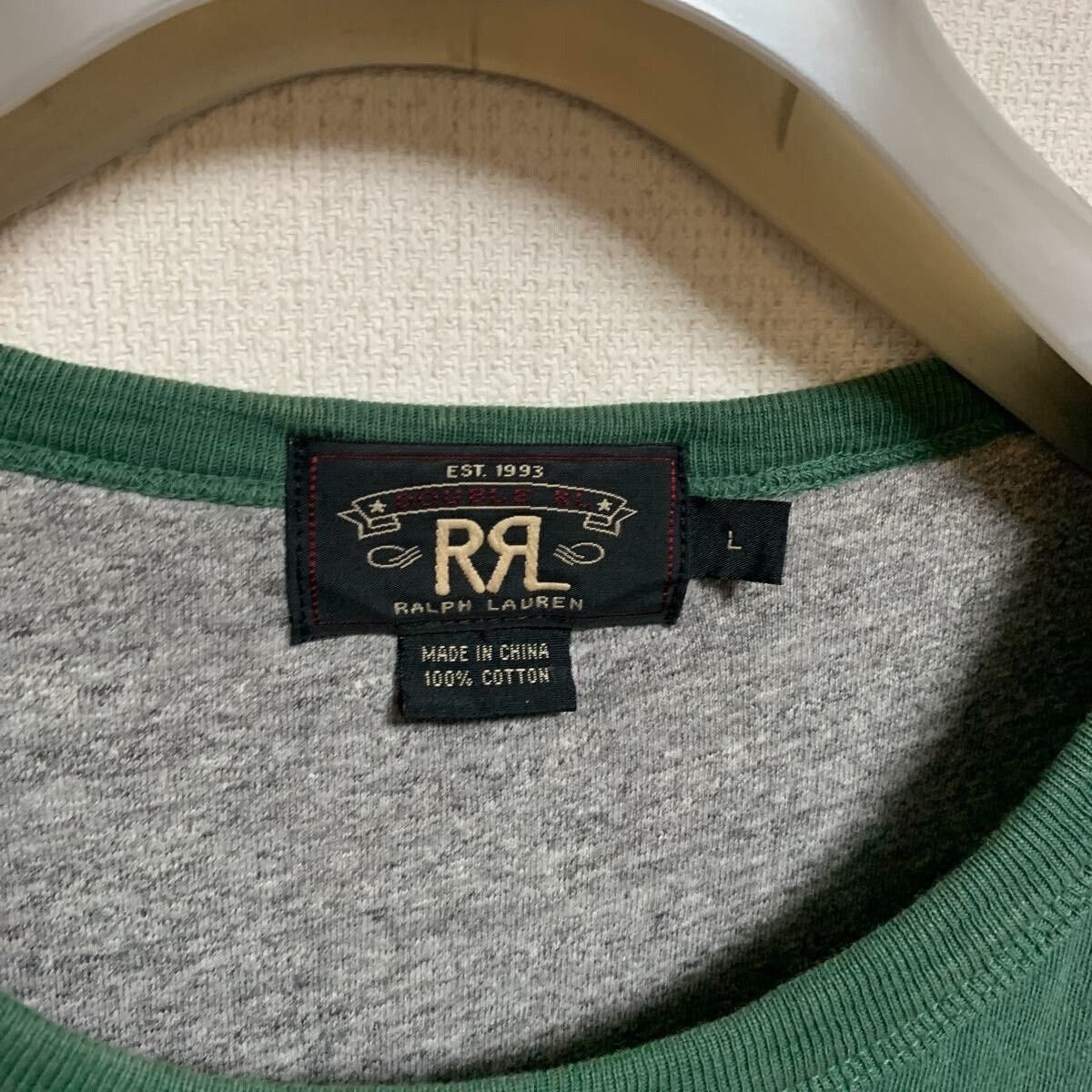 RRL Ralph Lauren Double RL Cotton T-Shirt in Vintage Green Size US L / EU 52-54 / 3 - 6 Thumbnail
