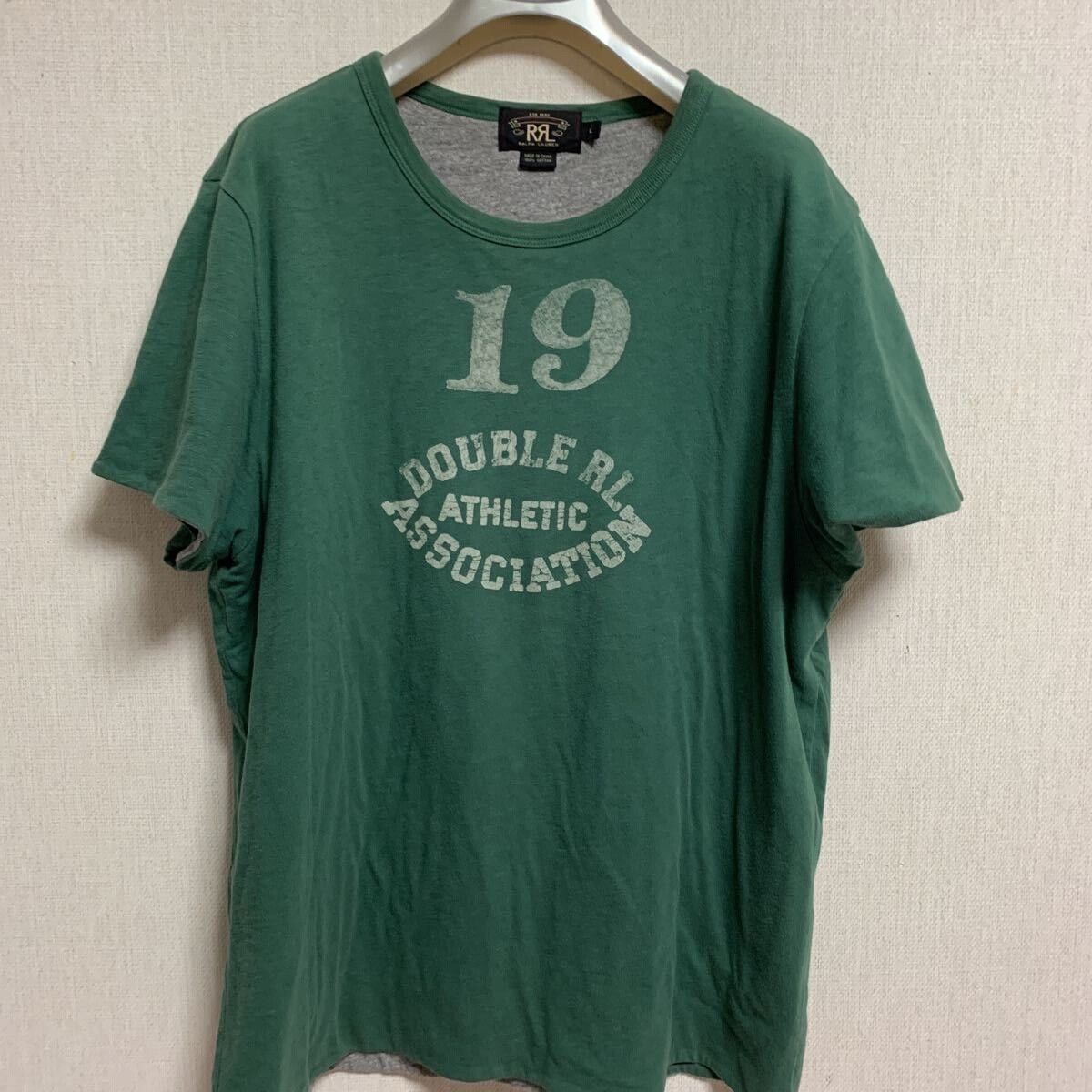 RRL Ralph Lauren Double RL Cotton T-Shirt in Vintage Green Size US L / EU 52-54 / 3 - 5 Thumbnail