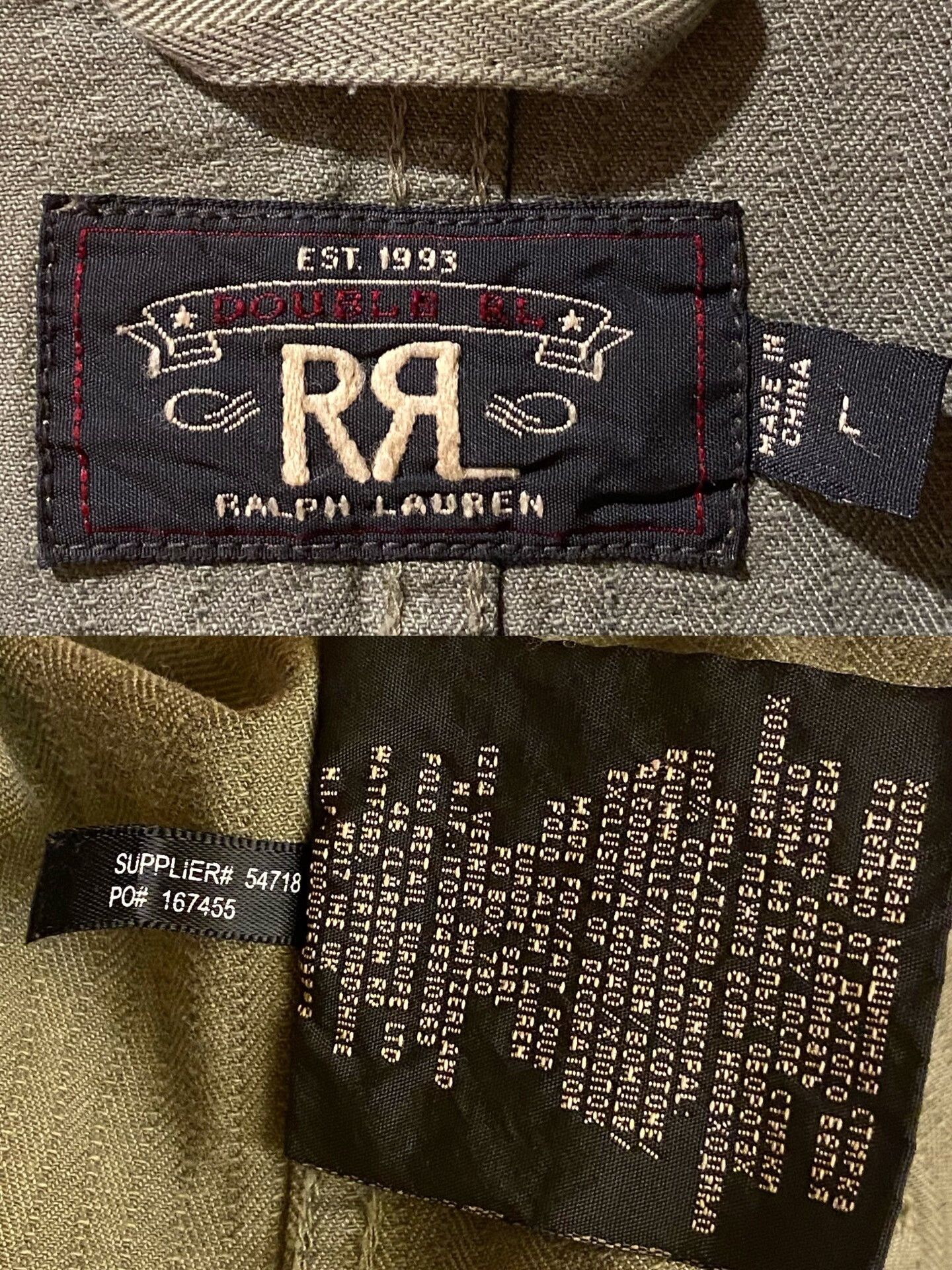 RRL Ralph Lauren vintage military green utility jacket Size US M / EU 48-50 / 2 - 9 Thumbnail