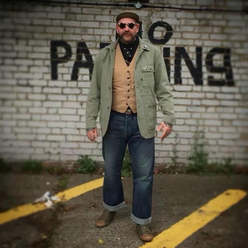 RRL Ralph Lauren vintage military green utility jacket Size US M / EU 48-50 / 2 - 2 Thumbnail
