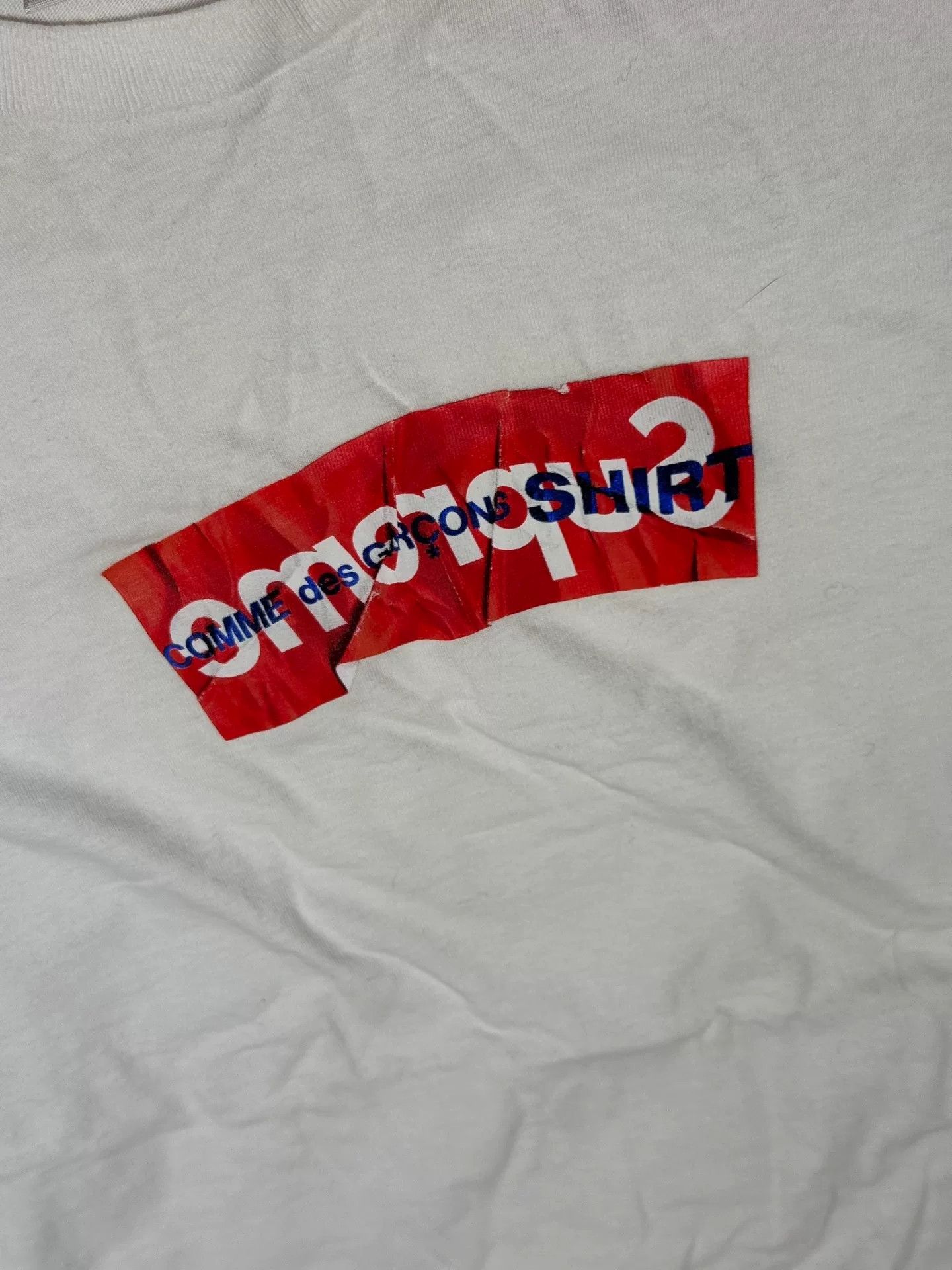 Comme des Garcons supreme cdg collaboration white box tee Size US M / EU 48-50 / 2 - 4 Thumbnail