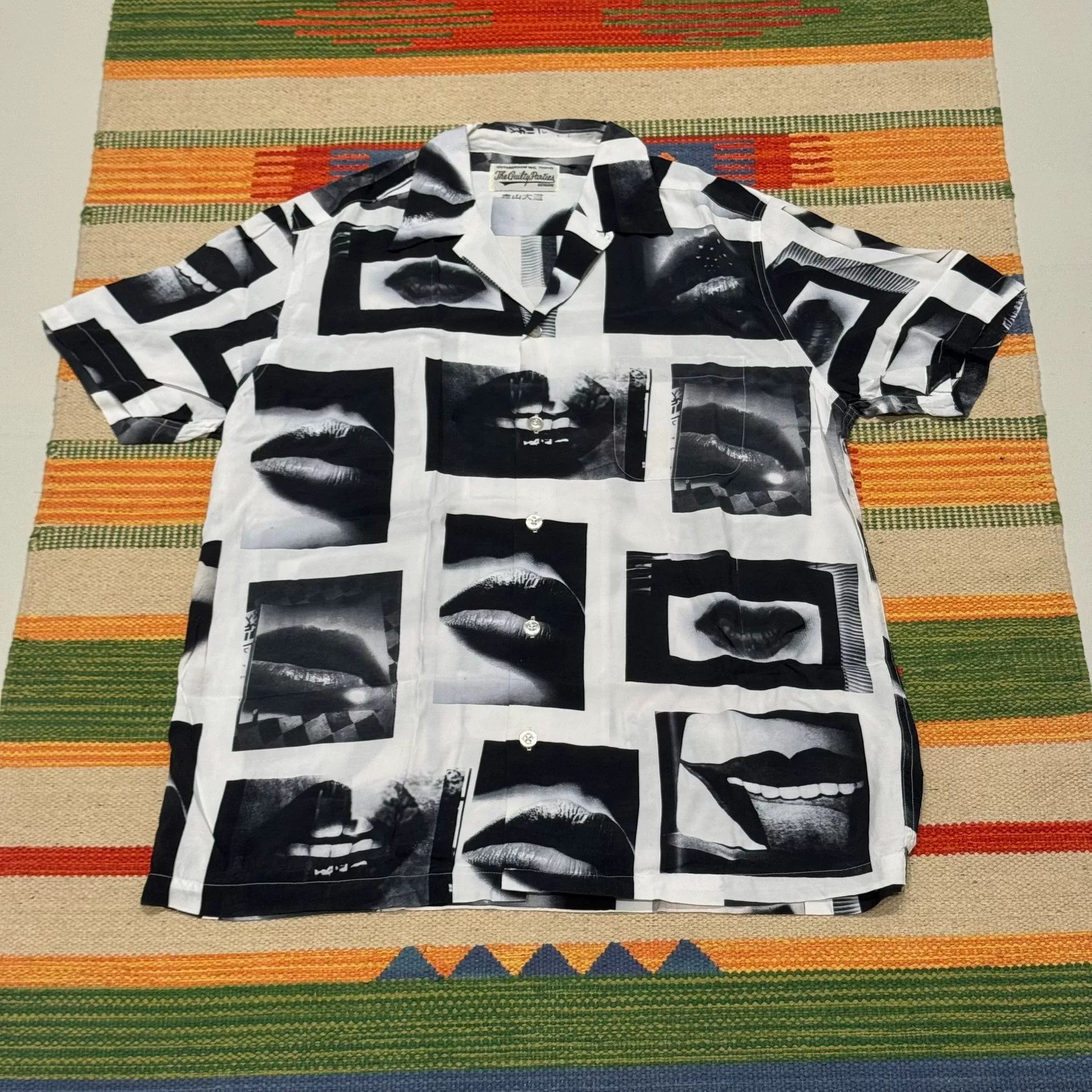 Wacko Maria wacko maria aloha shirt black and white Size US L / EU 52-54 / 3 - 4 Thumbnail