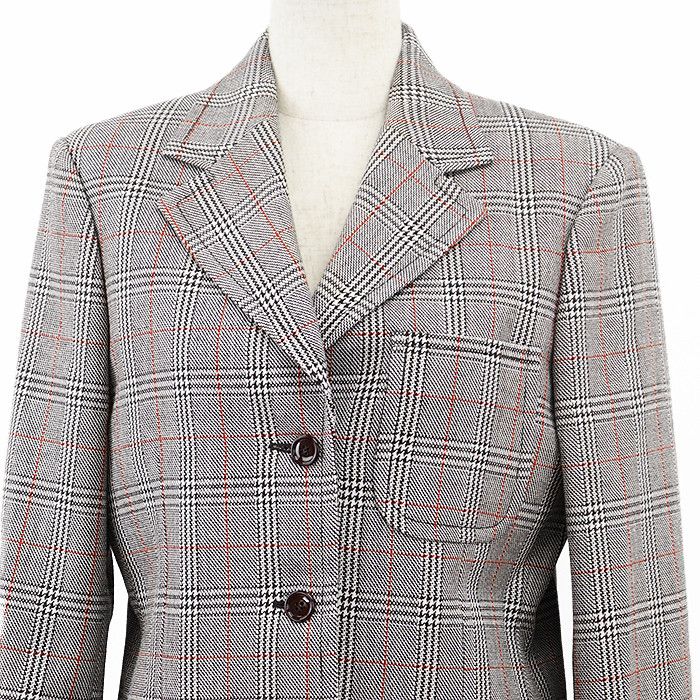 Gucci Gucci Gucci Glen Check Wool Tailored Jacket Textile Outerwear DUTY FREE for USA Size ONE SIZE - 2 Thumbnail