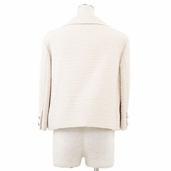 Gucci Gucci Gucci Fine Boucle Tweed Jacket Textile Outerwear DUTY FREE for USA Size ONE SIZE - 5 Thumbnail