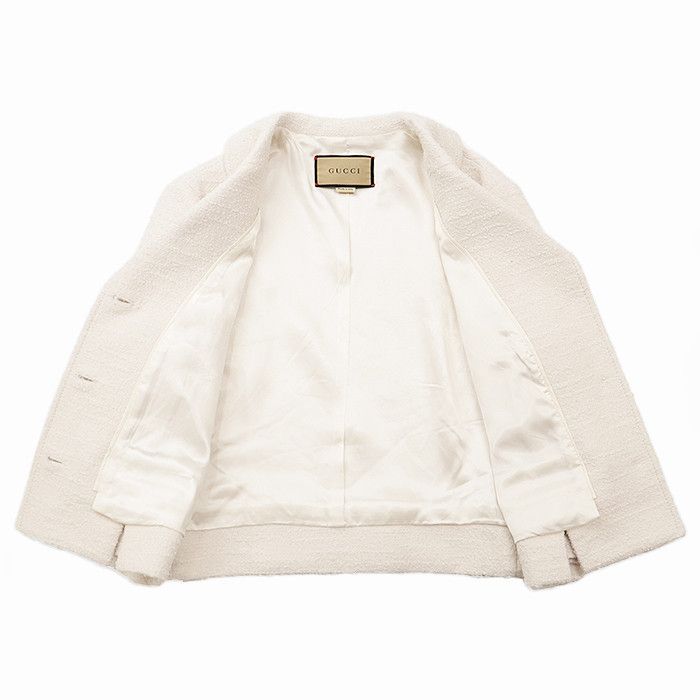 Gucci Gucci Gucci Fine Boucle Tweed Jacket Textile Outerwear DUTY FREE for USA Size ONE SIZE - 7 Thumbnail