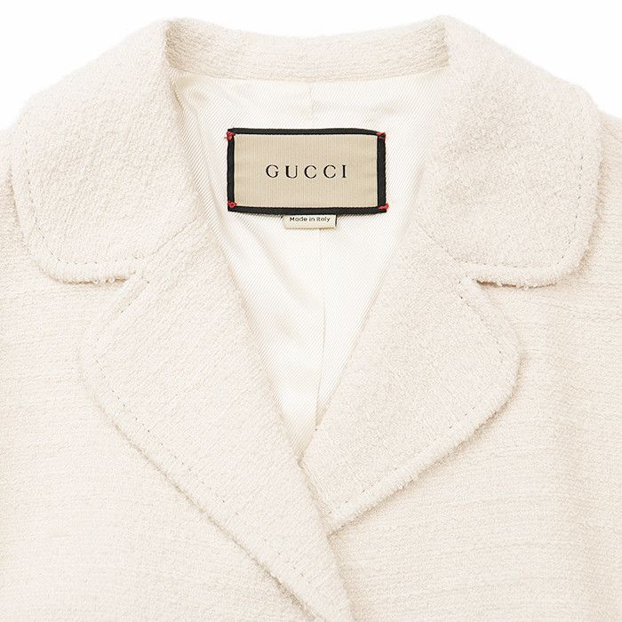Gucci Gucci Gucci Fine Boucle Tweed Jacket Textile Outerwear DUTY FREE for USA Size ONE SIZE - 11 Thumbnail