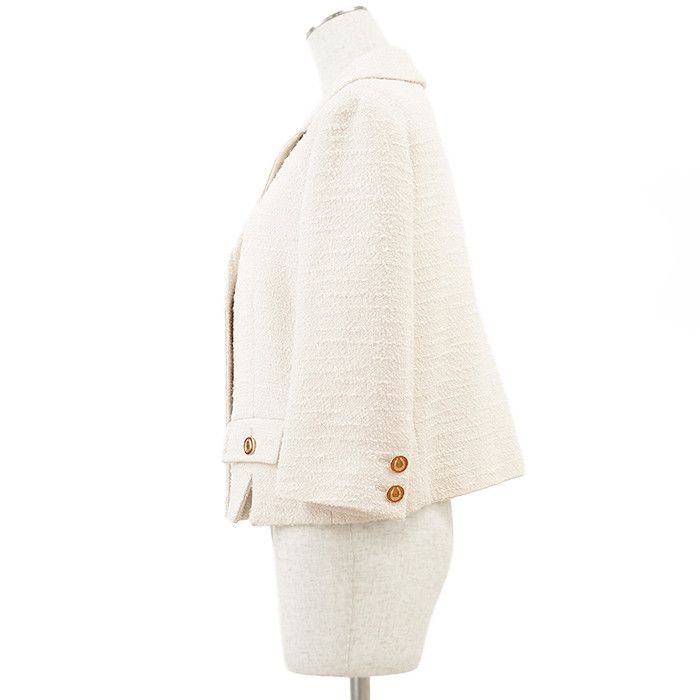 Gucci Gucci Gucci Fine Boucle Tweed Jacket Textile Outerwear DUTY FREE for USA Size ONE SIZE - 12 Thumbnail
