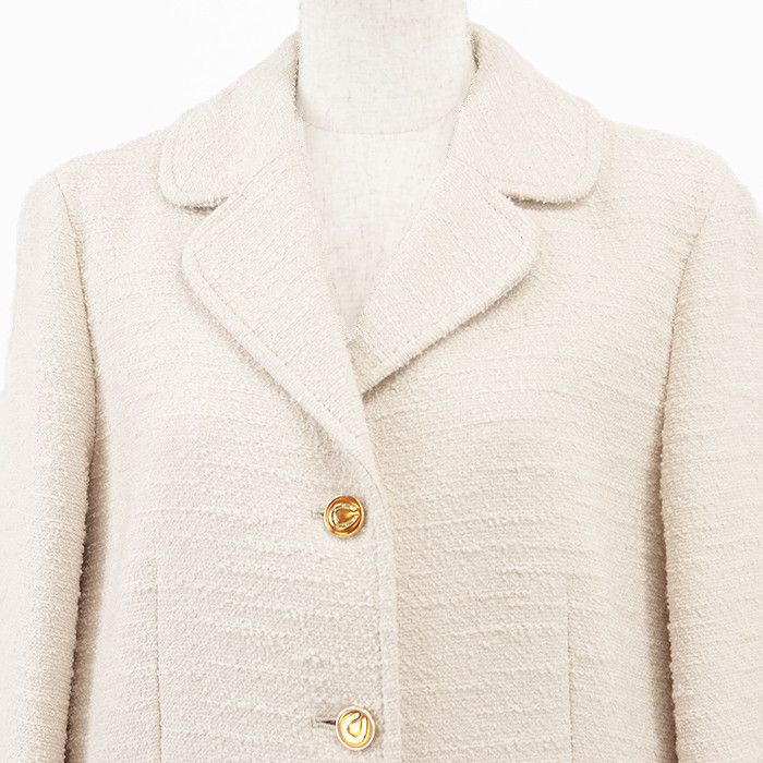 Gucci Gucci Gucci Fine Boucle Tweed Jacket Textile Outerwear DUTY FREE for USA Size ONE SIZE - 2 Thumbnail