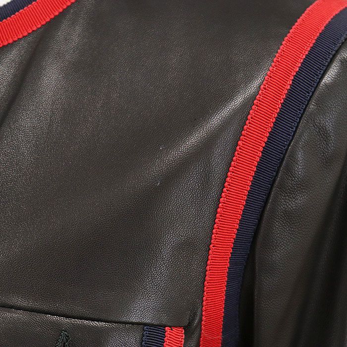 Gucci Gucci Gucci Lamb Leather Jacket Leather Outerwear DUTY FREE for USA Size ONE SIZE - 3 Thumbnail