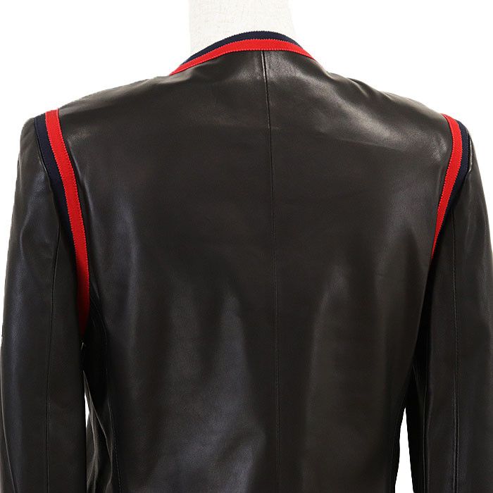 Gucci Gucci Gucci Lamb Leather Jacket Leather Outerwear DUTY FREE for USA Size ONE SIZE - 6 Thumbnail