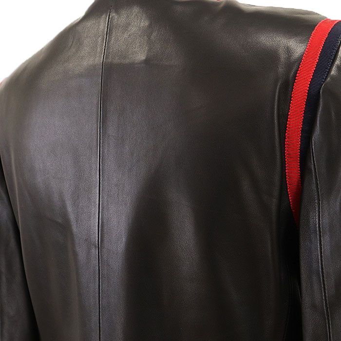 Gucci Gucci Gucci Lamb Leather Jacket Leather Outerwear DUTY FREE for USA Size ONE SIZE - 8 Thumbnail
