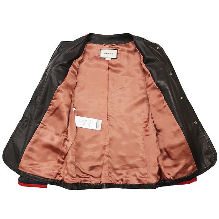 Gucci Gucci Gucci Lamb Leather Jacket Leather Outerwear DUTY FREE for USA Size ONE SIZE - 9 Thumbnail