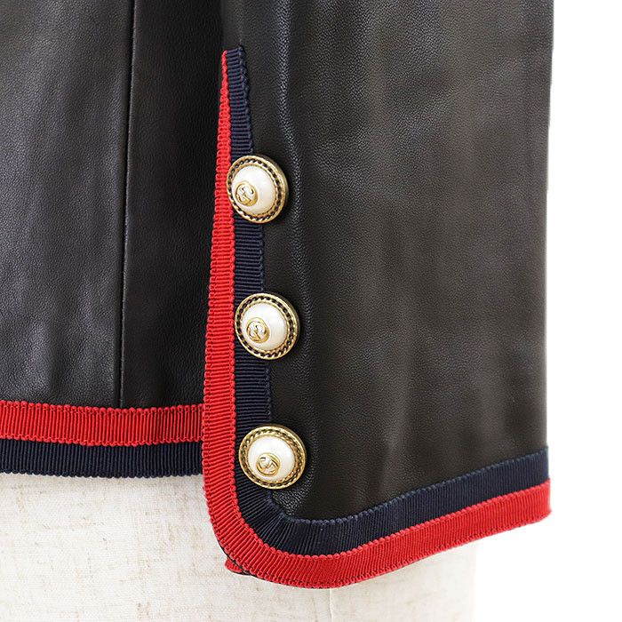 Gucci Gucci Gucci Lamb Leather Jacket Leather Outerwear DUTY FREE for USA Size ONE SIZE - 16 Thumbnail