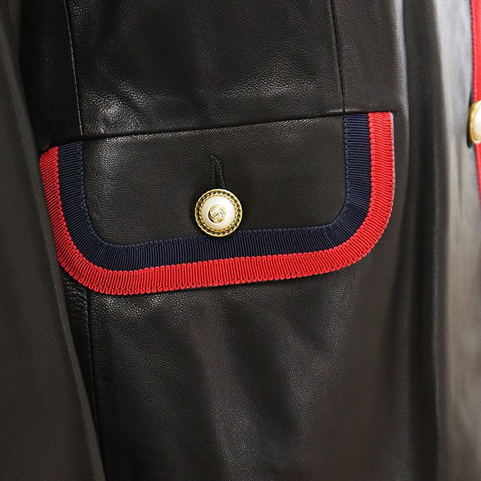 Gucci Gucci Gucci Lamb Leather Jacket Leather Outerwear DUTY FREE for USA Size ONE SIZE - 13 Thumbnail