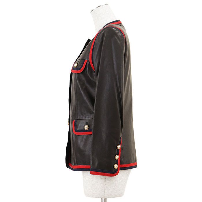 Gucci Gucci Gucci Lamb Leather Jacket Leather Outerwear DUTY FREE for USA Size ONE SIZE - 15 Thumbnail