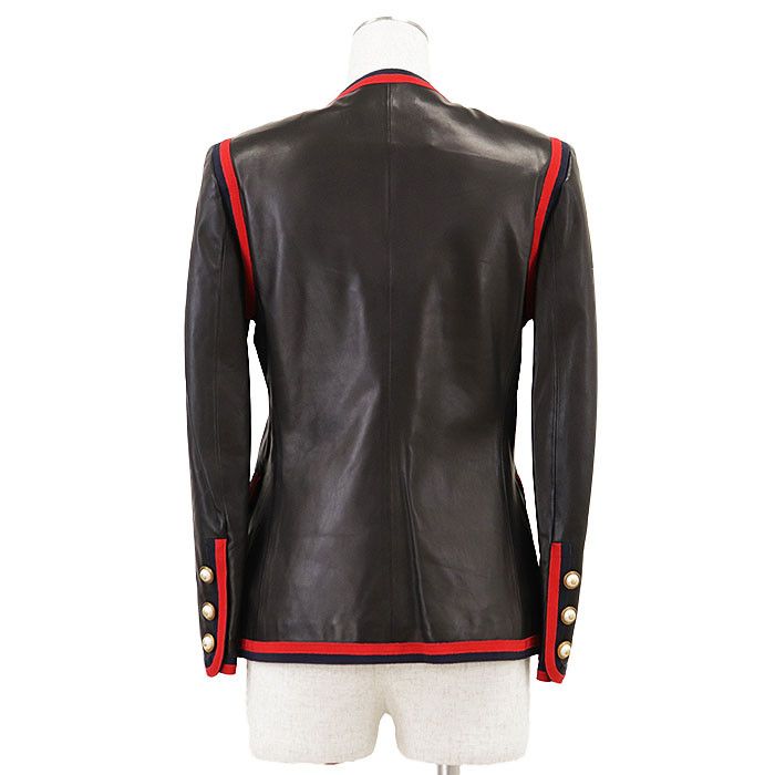 Gucci Gucci Gucci Lamb Leather Jacket Leather Outerwear DUTY FREE for USA Size ONE SIZE - 5 Thumbnail