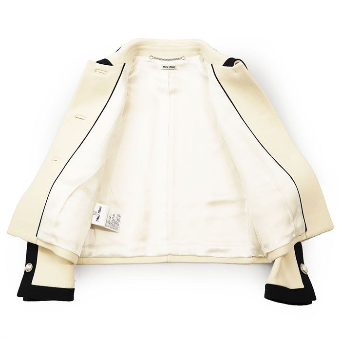 Miu Miu Miu Miu Miu Miu 100% Wool Jacket Textile Outerwear DUTY FREE for USA Size ONE SIZE - 9 Thumbnail