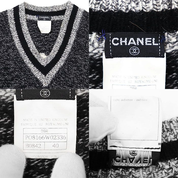 Chanel Chanel Chanel COCO Mark Cashmere Sweater Textile Tops P08166 DUTY FREE for USA Size ONE SIZE - 10 Thumbnail