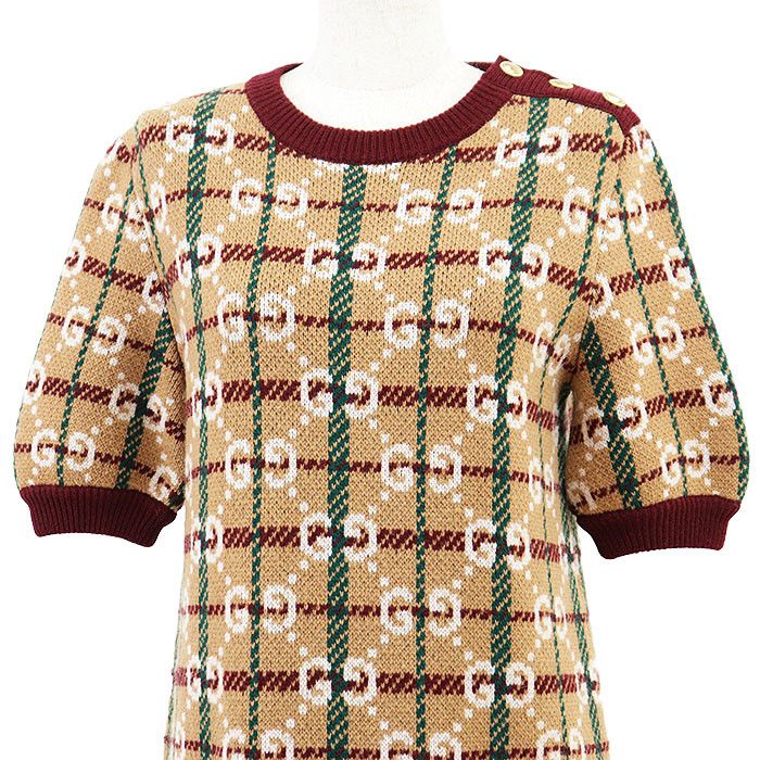 Gucci Gucci Gucci GG Supreme 100% Wool Dress Textile Dresses DUTY FREE for USA Size ONE SIZE - 2 Thumbnail