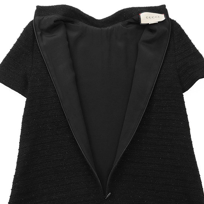 Gucci Gucci Gucci GG Interlocking Tweed Dress Textile Dresses DUTY FREE for USA Size ONE SIZE - 7 Thumbnail
