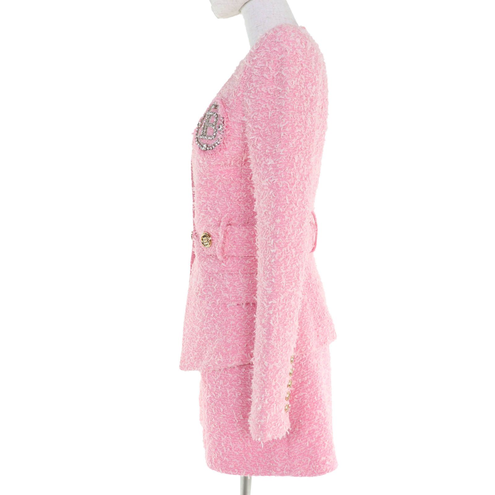 Other Other Balmain Tweed Two-Piece Set Textile Suits SI150CA00/PA087C320 DUTY FREE for USA Size ONE SIZE - 2 Thumbnail