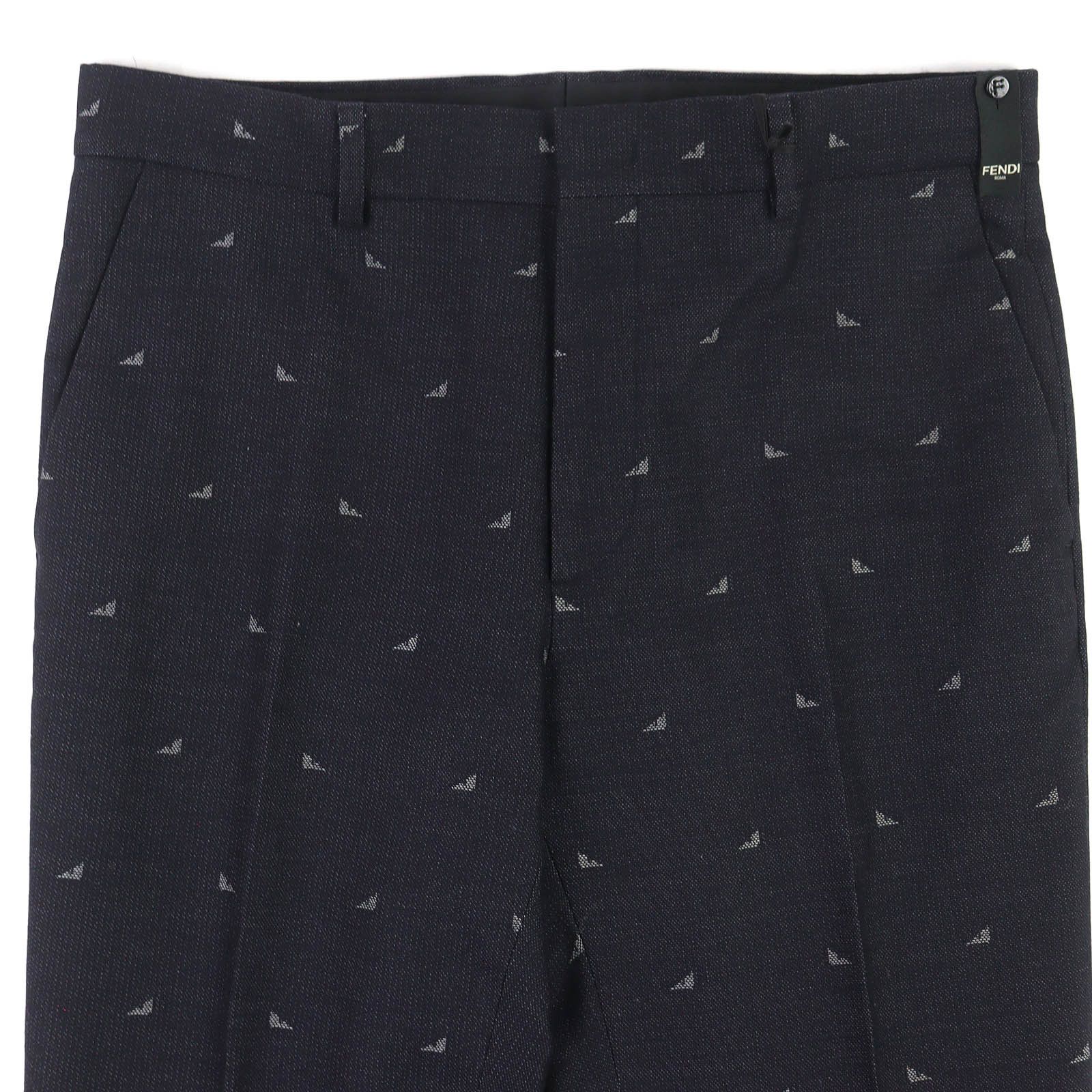 Fendi Fendi Fendi Monster Eye Cotton Pants Textile Pants FB0366 DUTY FREE for USA Size ONE SIZE - 3 Thumbnail