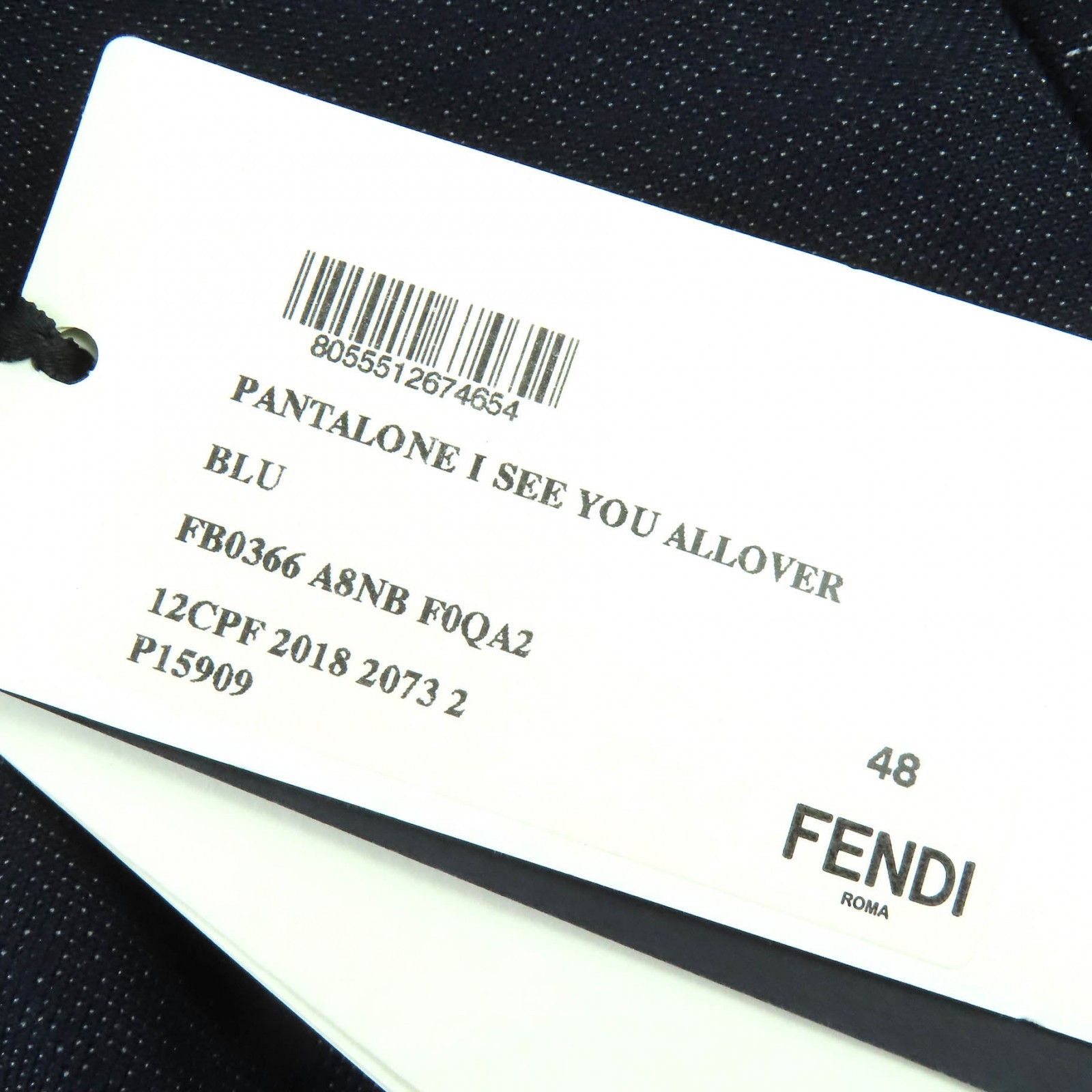 Fendi Fendi Fendi Monster Eye Cotton Pants Textile Pants FB0366 DUTY FREE for USA Size ONE SIZE - 12 Thumbnail