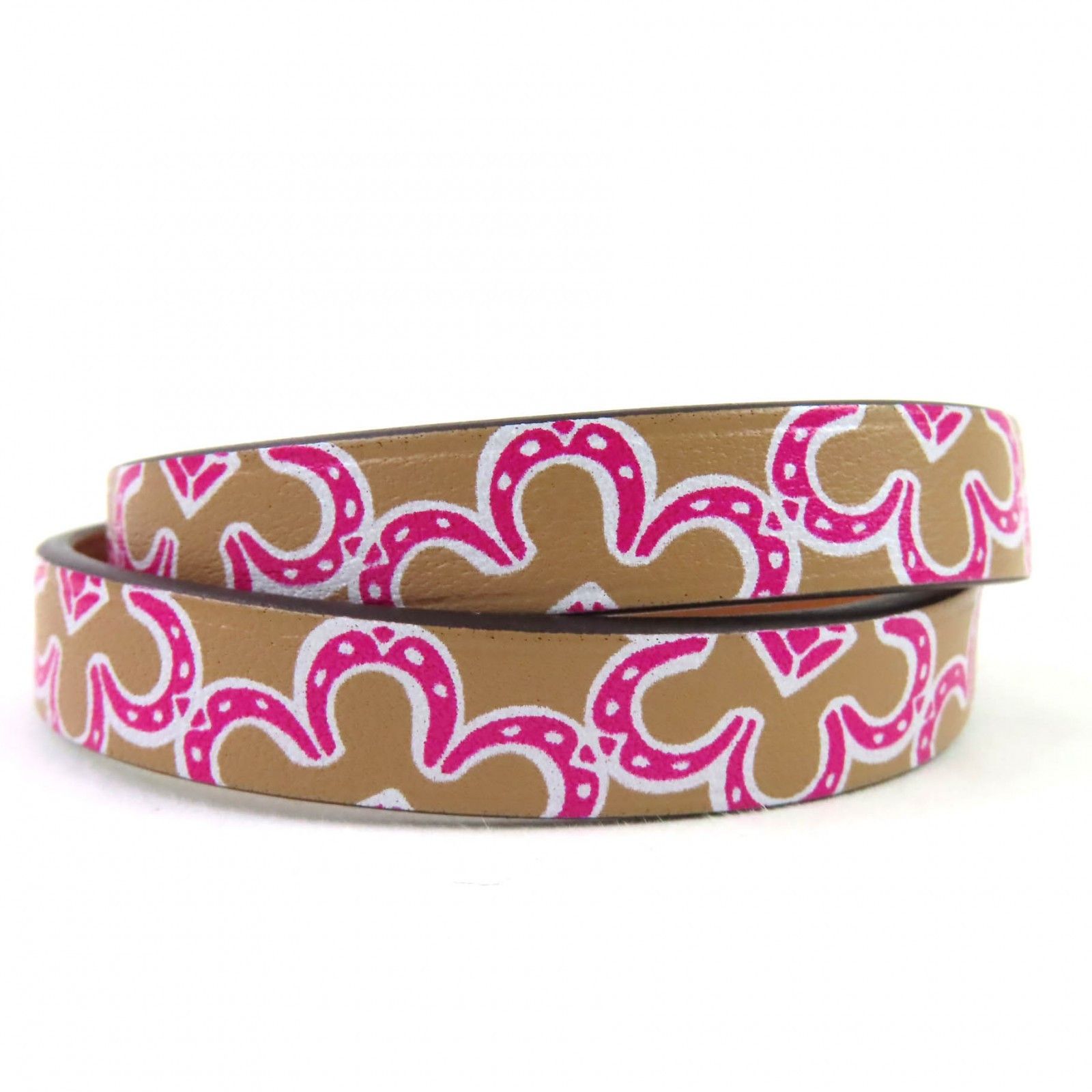 Hermes Hermes Hermès Mini Kelly Double Tour Lucky Daisy Leather Bracelet Leather Bracelet Stamp W (2024) DUTY FREE for USA Size ONE SIZE - 5 Thumbnail