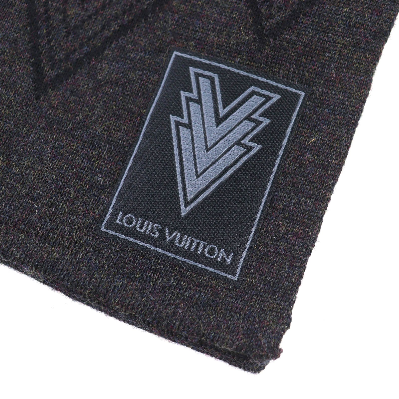 Louis Vuitton Louis Vuitton Louis Vuitton Escharpe Triple V Wool Scarf Textile Scarf M70032 DUTY FREE for USA Size ONE SIZE - 7 Thumbnail