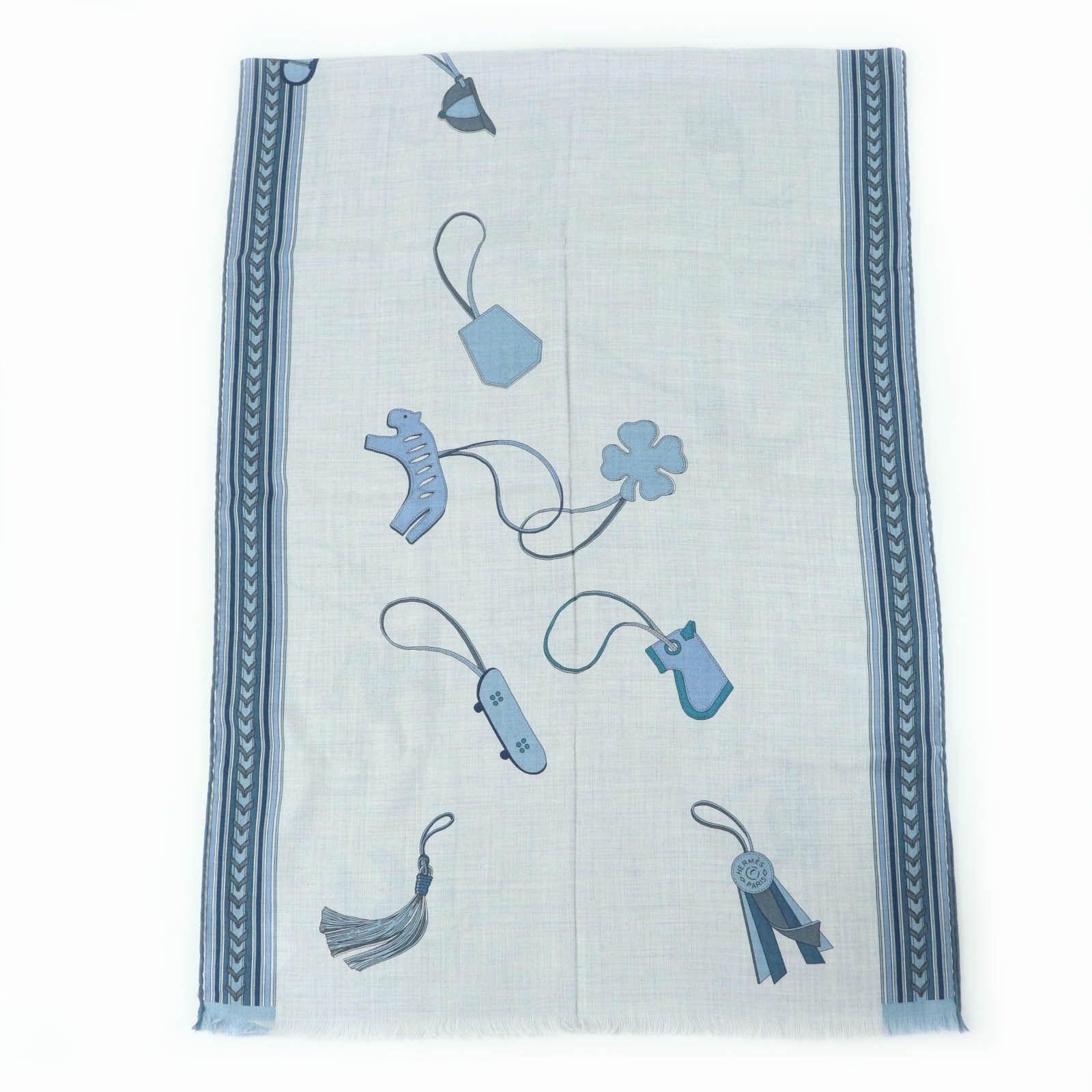 Hermes Hermes Hermès Stall ET GRIS GRIS Cashmere Scarf Textile Shawl DUTY FREE for USA Size ONE SIZE - 3 Thumbnail