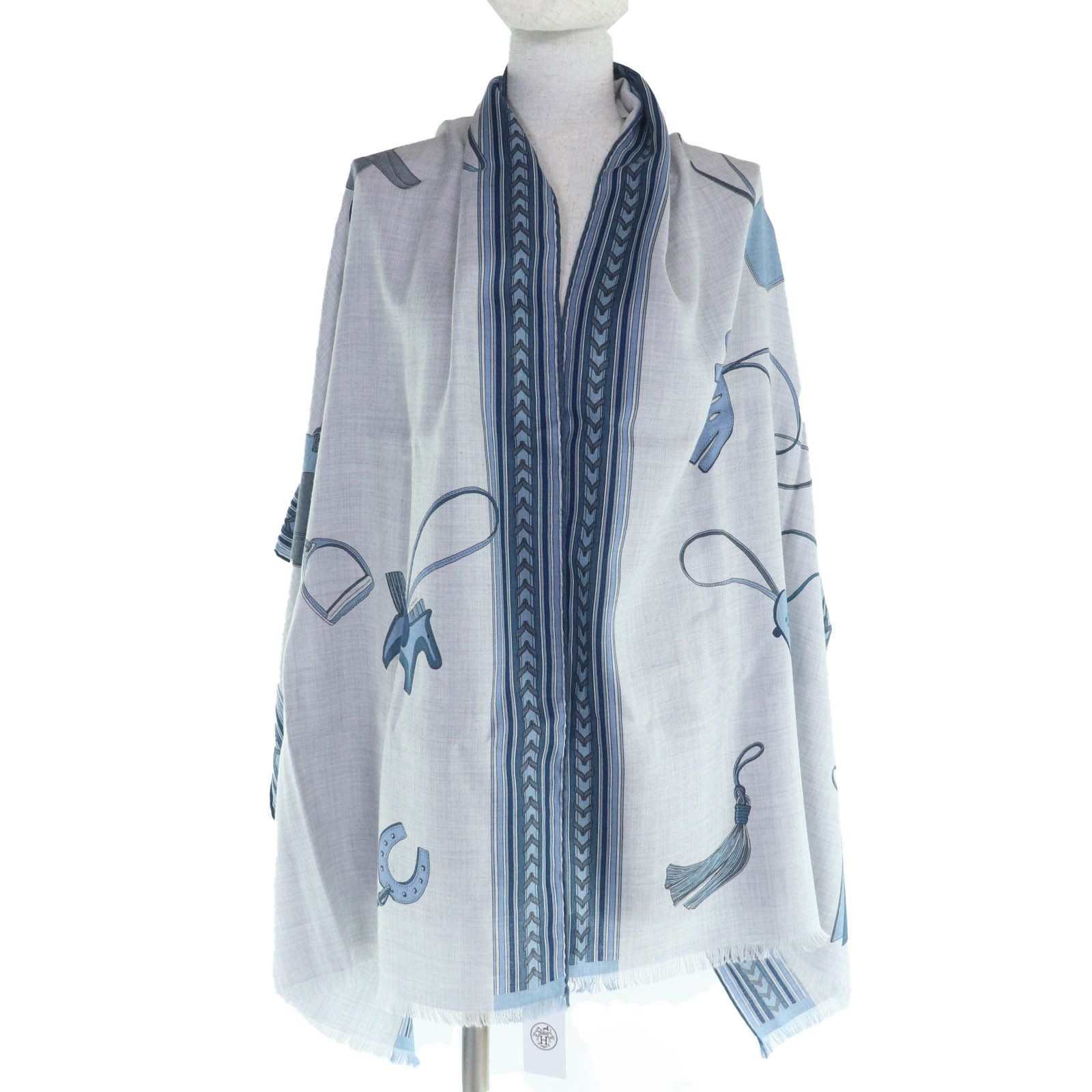 Hermes Hermes Hermès Stall ET GRIS GRIS Cashmere Scarf Textile Shawl DUTY FREE for USA Size ONE SIZE - 5 Thumbnail