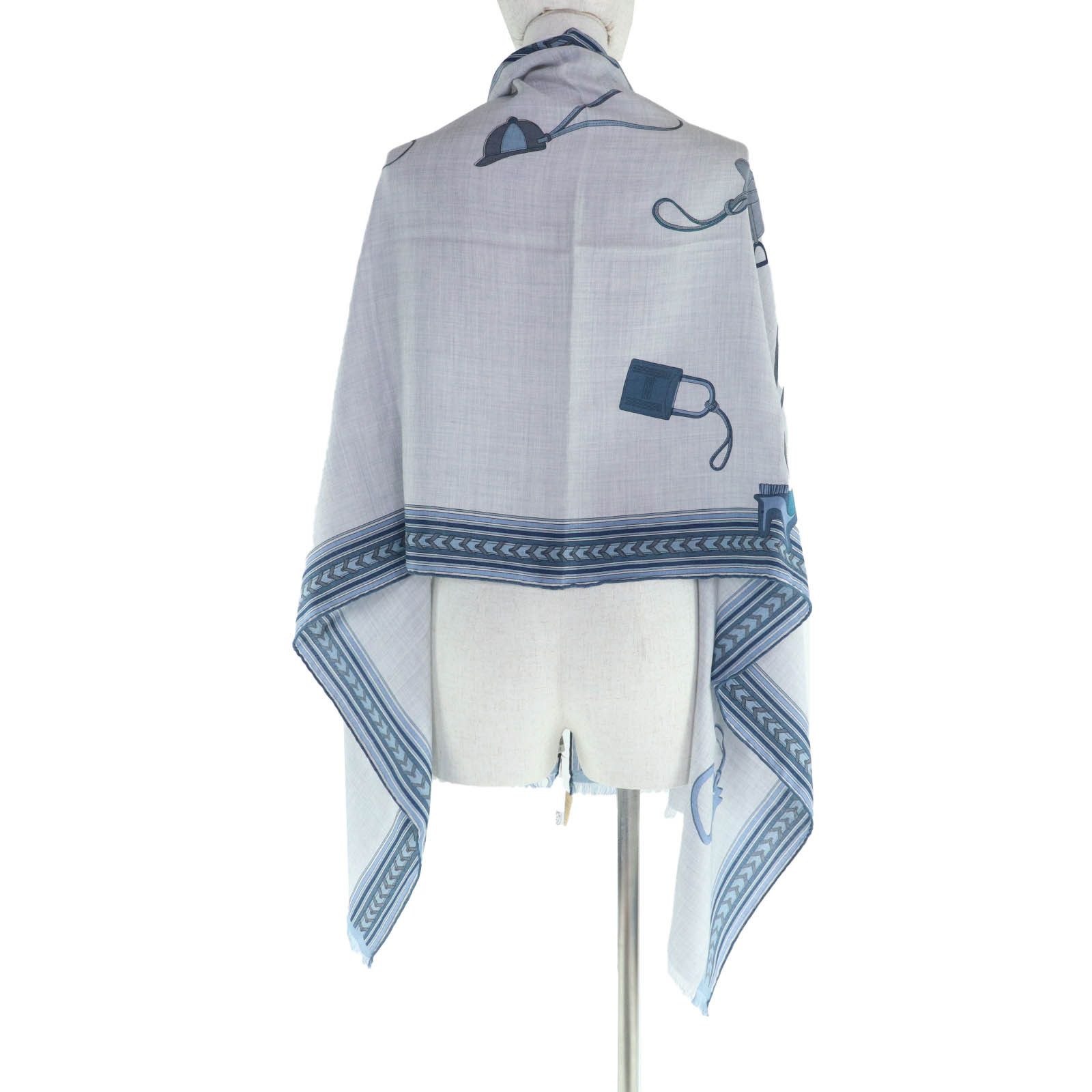 Hermes Hermes Hermès Stall ET GRIS GRIS Cashmere Scarf Textile Shawl DUTY FREE for USA Size ONE SIZE - 6 Thumbnail