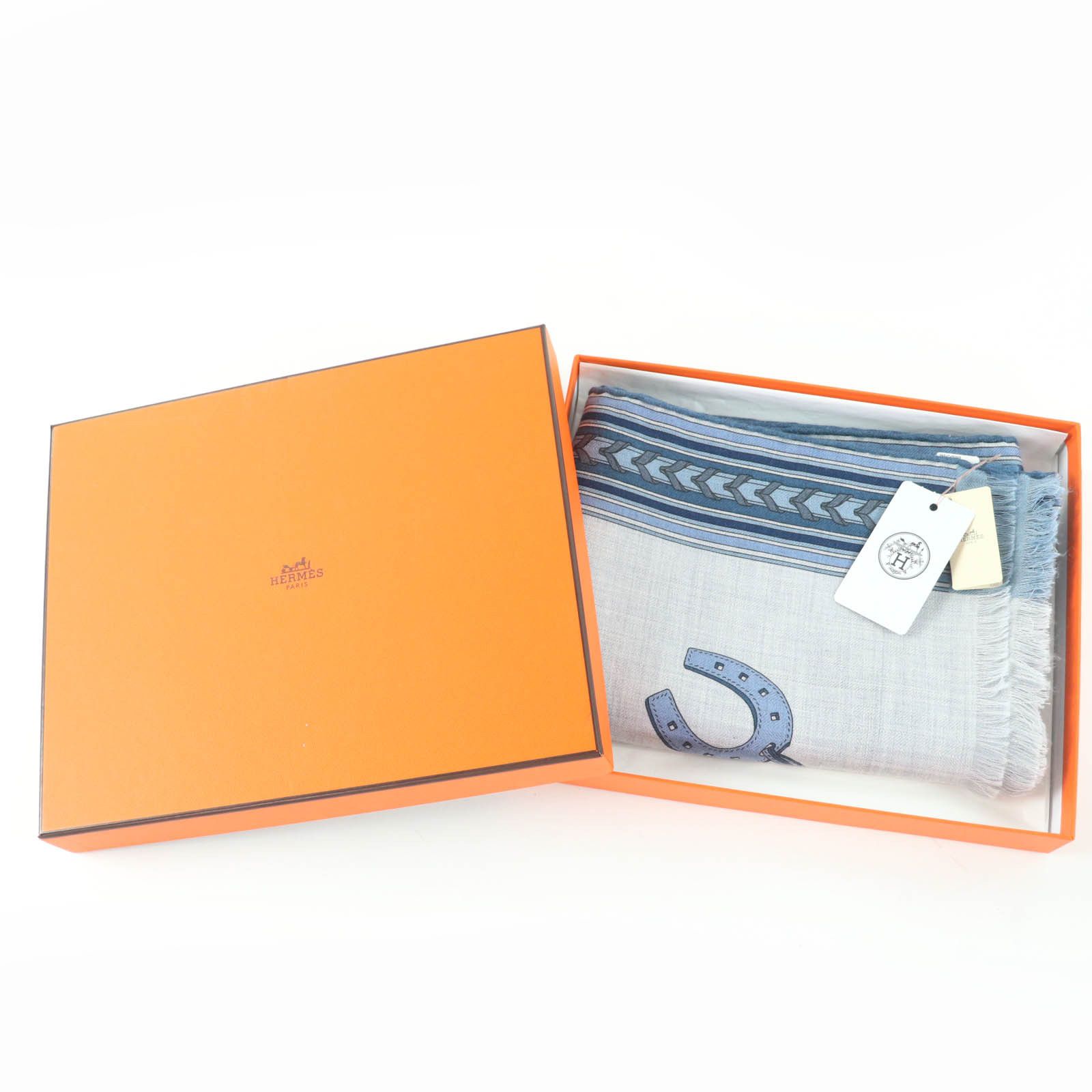 Hermes Hermes Hermès Stall ET GRIS GRIS Cashmere Scarf Textile Shawl DUTY FREE for USA Size ONE SIZE - 2 Thumbnail