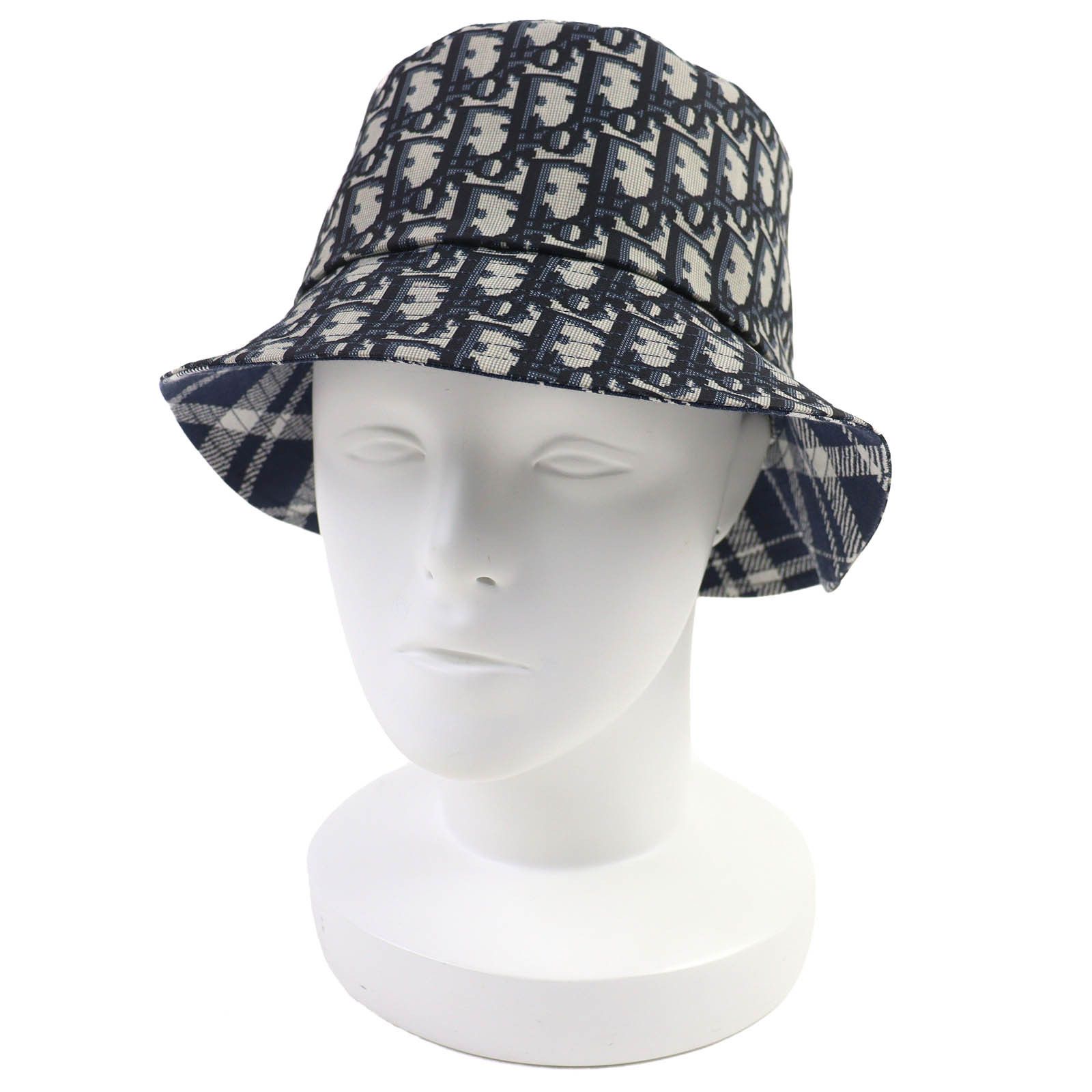 Dior Dior Dior Oblique Check Pattern Bucket Hat Textile Hats 14CHE923I134 DUTY FREE for USA Size ONE SIZE - 5 Thumbnail