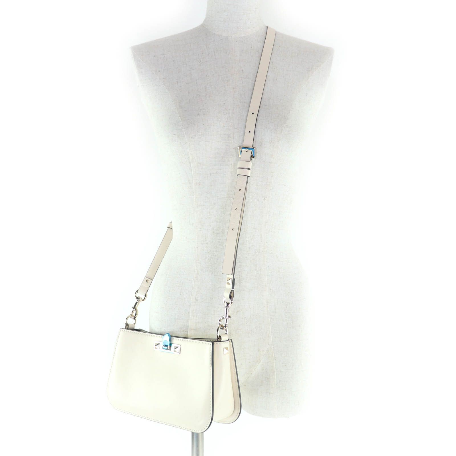 Valentino Valentino Valentino Garavani Leather Shoulder Bag Leather Shoulder Bag 3W5B0Q57XJB DUTY FREE for USA Size ONE SIZE - 6 Thumbnail