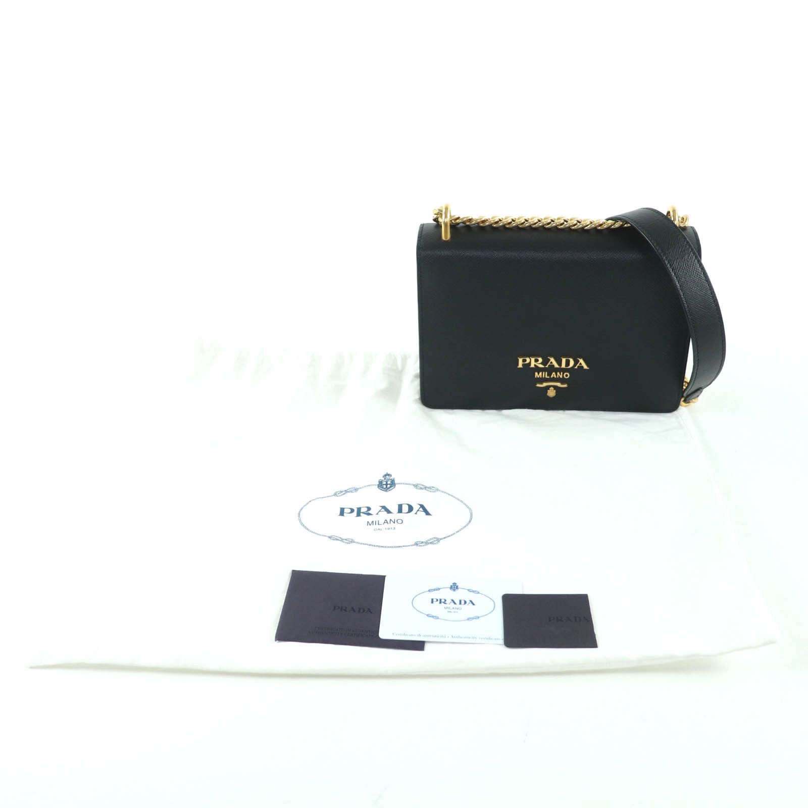 Prada Prada Prada 1BD133 Saffiano Leather Shoulder Bag Leather Shoulder Bag 1BD133 DUTY FREE for USA Size ONE SIZE - 2 Thumbnail