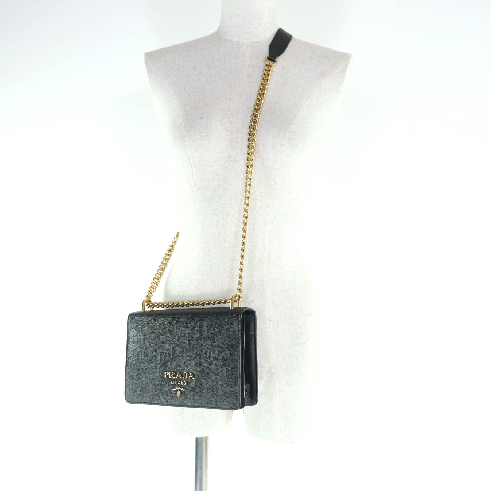 Prada Prada Prada 1BD133 Saffiano Leather Shoulder Bag Leather Shoulder Bag 1BD133 DUTY FREE for USA Size ONE SIZE - 6 Thumbnail