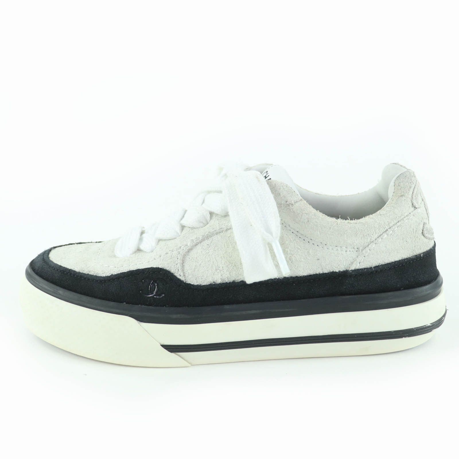 Chanel Chanel Chanel COCO Mark Suede Leather Sneakers Leather Shoes G45208 DUTY FREE for USA Size ONE SIZE - 4 Thumbnail