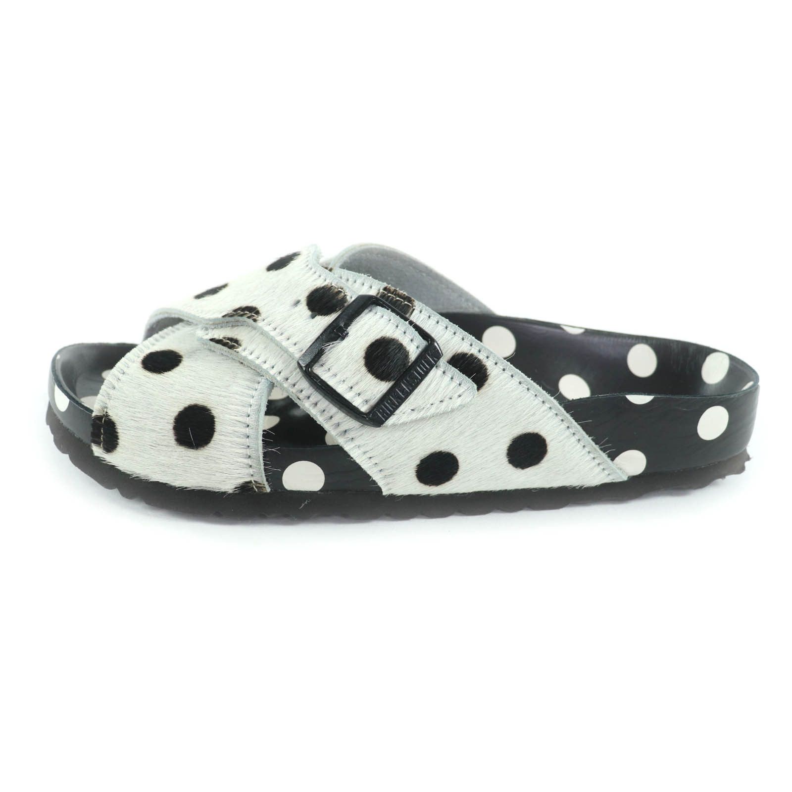 Manolo Blahnik Manolo Blahnik BIRKENSTOCK Harako Sandals Fur Shoes 1022962 DUTY FREE for USA