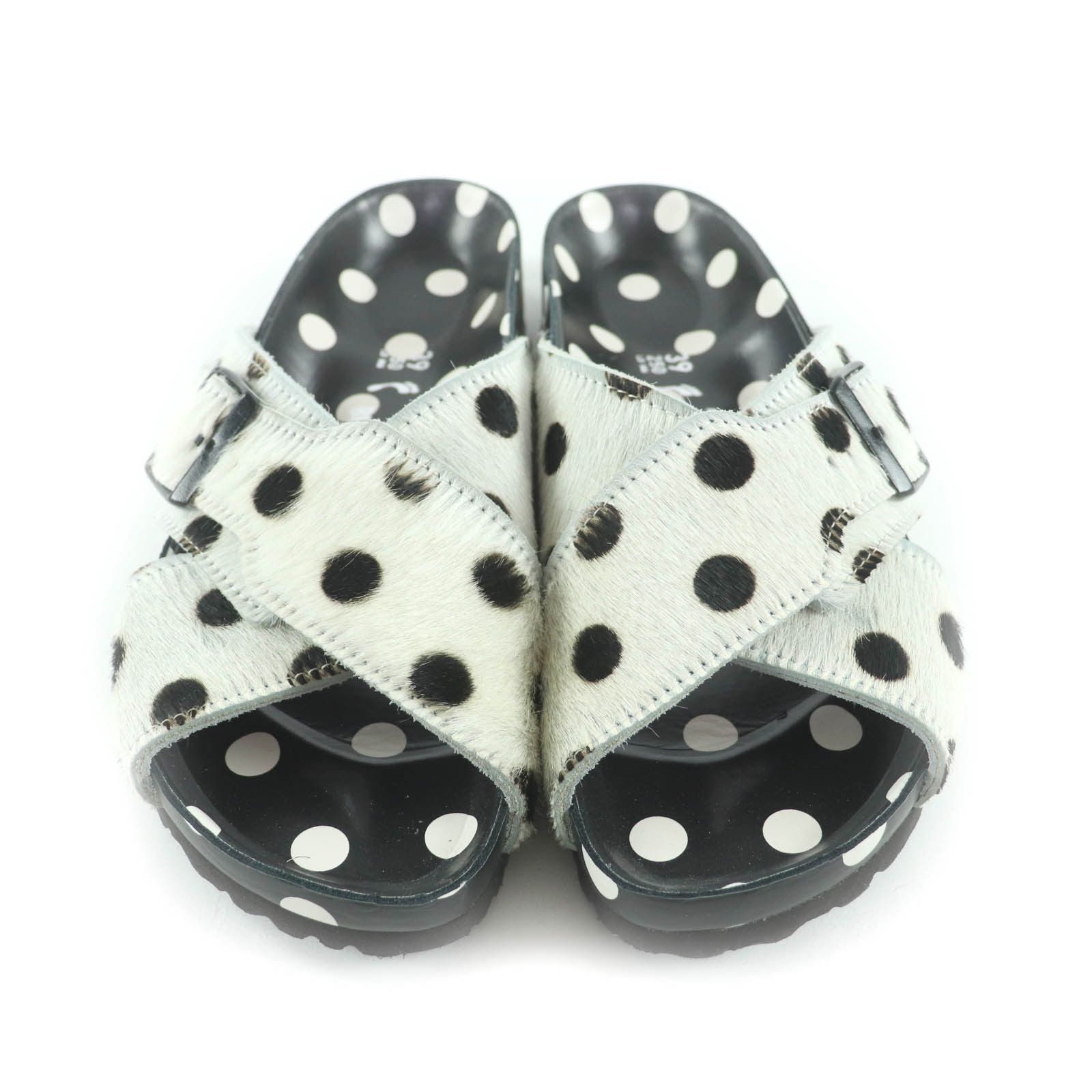 Manolo Blahnik Manolo Blahnik BIRKENSTOCK Harako Sandals Fur Shoes 1022962 DUTY FREE for USA