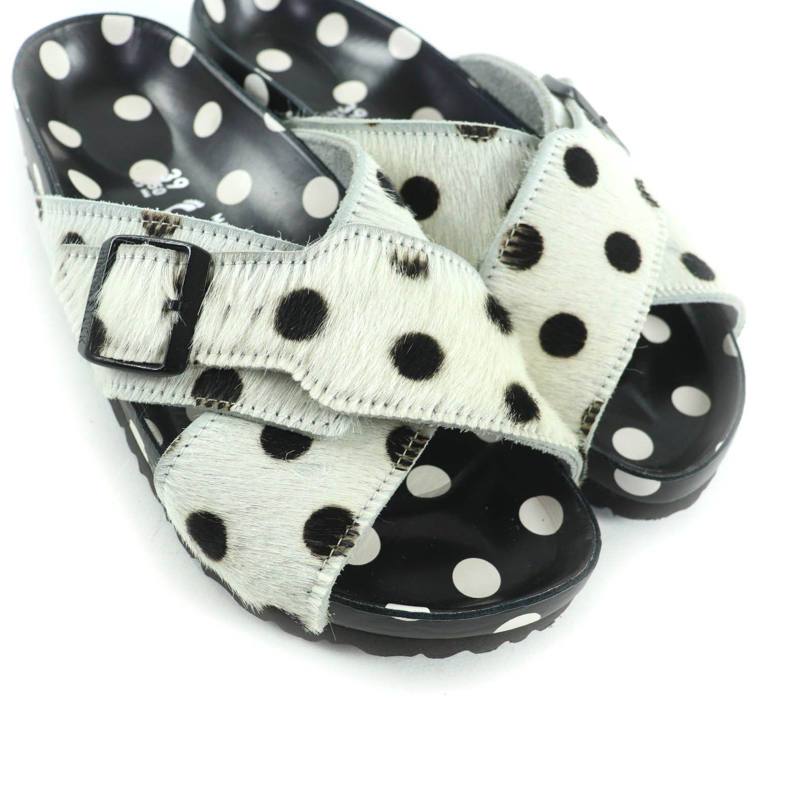 Manolo Blahnik Manolo Blahnik BIRKENSTOCK Harako Sandals Fur Shoes 1022962 DUTY FREE for USA