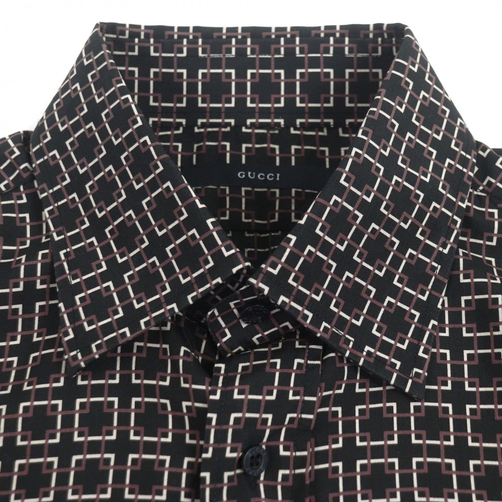 Gucci Gucci Gucci Silk Long Sleeve Shirt Textile Dress Shirt DUTY FREE for USA Size ONE SIZE - 2 Thumbnail