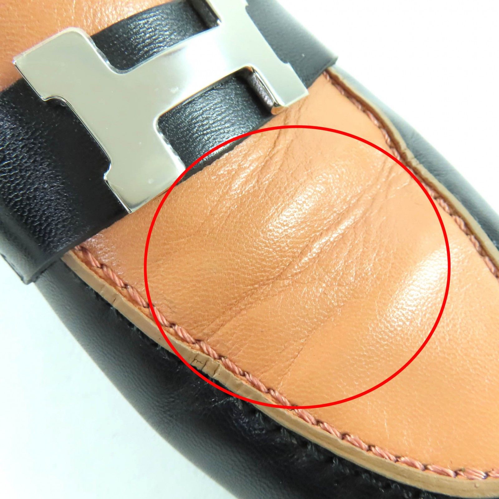 Hermes Hermes Hermès HMetal Leather Loafers Leather Shoes DUTY FREE for USA Size ONE SIZE - 12 Thumbnail